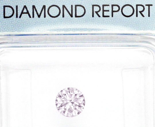 Foto 2 - Natural Faint Pink Diamant 0,348ct Rosa Brillant SI IGI, D6020