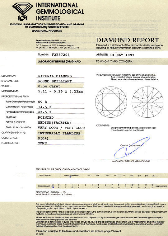 Foto 9 - Der Beste Diamant 0,54ct Brillant IGI Lupenrein River D, D6251