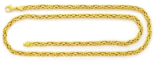 Foto 1 - Massive schwere Königskette 80cm lang, 14K/585 Gelbgold, K2522
