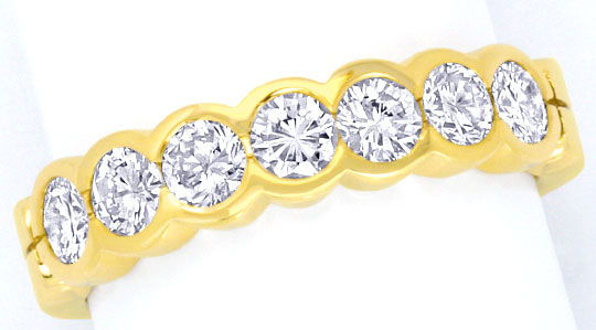 Foto 2 - Brillant Halbmemory Ring 1,14 Carat Diamanten Gelb Gold, S5017