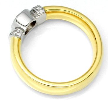 Foto 2 - Neu! Designer-Brillant-Ring 18K Bicolor massiv!, S8443